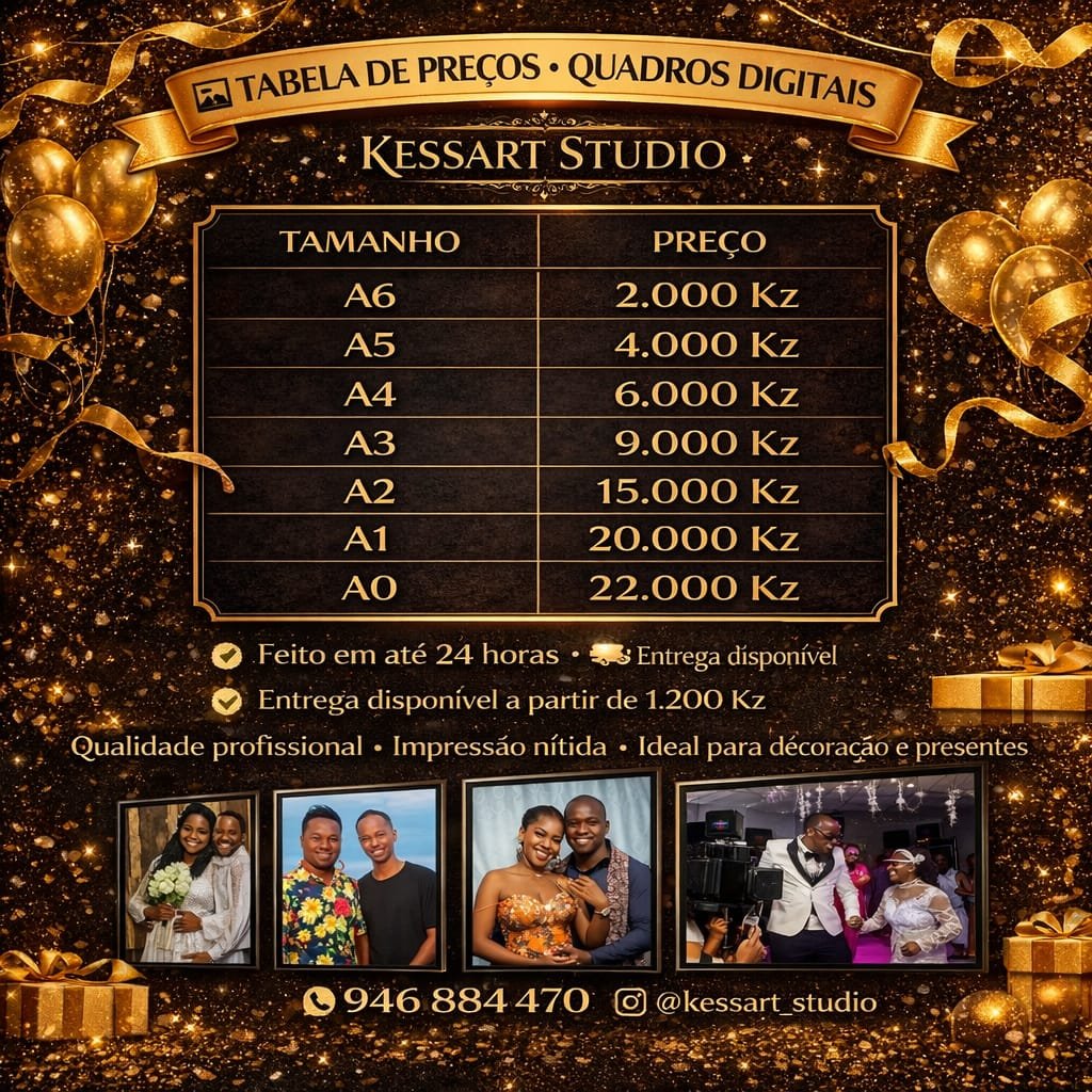 Serviço Venda de Quadros Digital & PVC